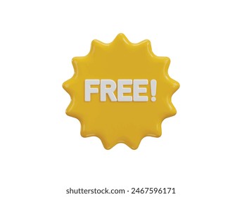 Free tag 3d text 3d render