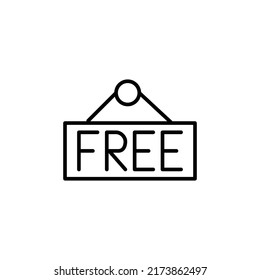 free tag editable stroke icon, Smart stroke icon