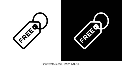 Icono de etiqueta gratis. Conjunto de Vectores de logotipos