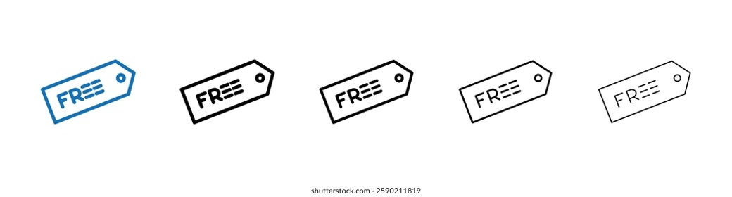 Free tag icon Outline vector logo for web ui