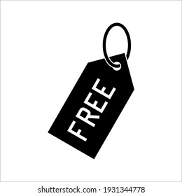Free Tag icon. Vector illustration style is flat iconic symbol on white background. color editable