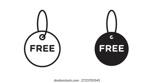 Colección de Vector de iconos de etiqueta gratis para Diseños web. iconos planos
