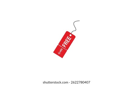 FREE tag label discount design vector illustration for use.