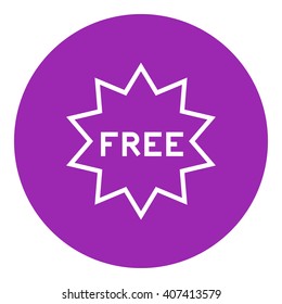 Free tag line icon.