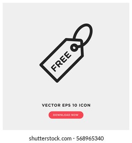 Free tag vector icon