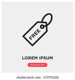 Free tag vector icon