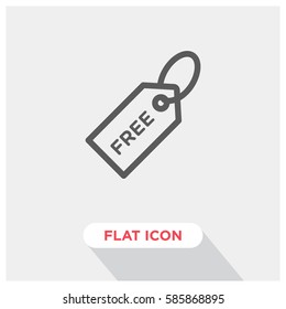 Free tag vector icon