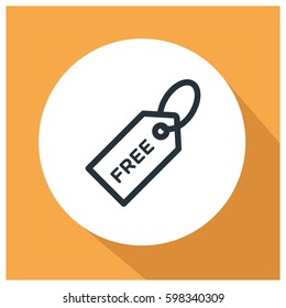 Free tag vector icon