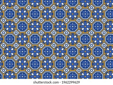 Free talavera tile vector seamless pattern
