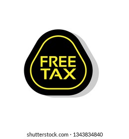 Free tax label,sticker.
