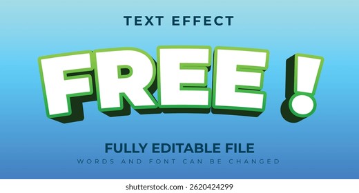 Free Text Effect Design With Blue Background