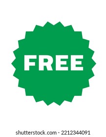 Free text on green label 