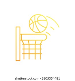 Free throw line icons set vector stock illustration
