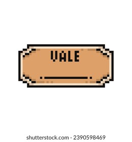 Free ticket, pixel art object