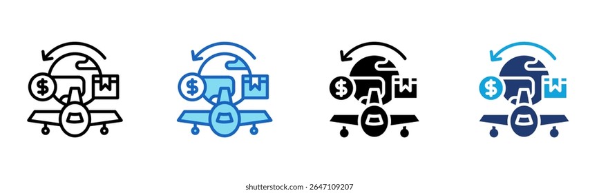 Free Trade Symbol Multi Style Vektorgrafik