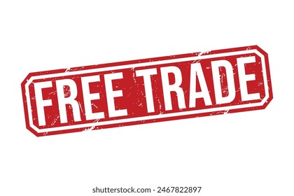 Free Trade rubber stamp vector illustration on white background