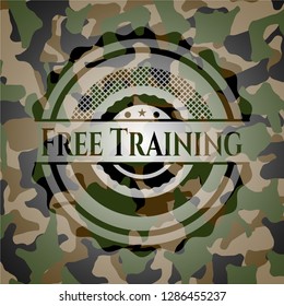 Free Training camouflage emblem