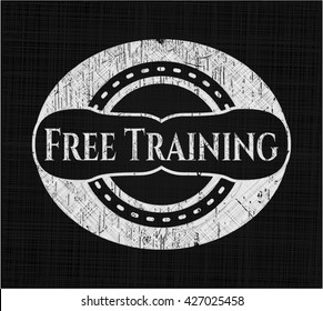 Free Training chalk emblem