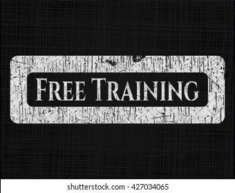 Free Training chalk emblem