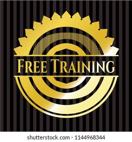 Free Training gold shiny badge