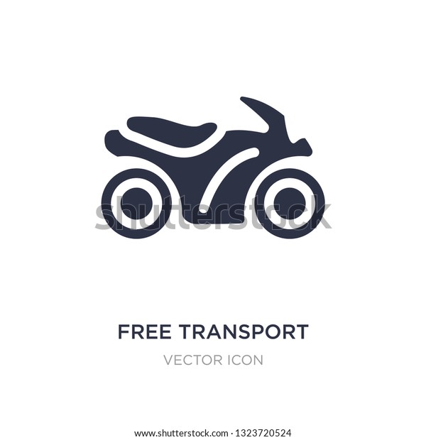 free transport icon on white background. Simple\
element illustration from Transport concept. free transport sign\
icon symbol design.