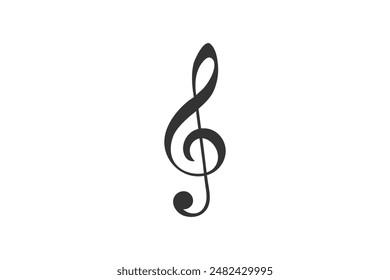 Free treble clefs vector music melody key editable background