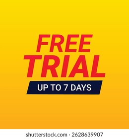  free trial  design red and blak color
