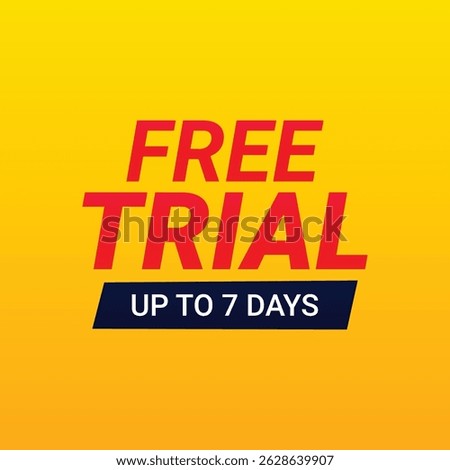  free trial  design red and blak color
