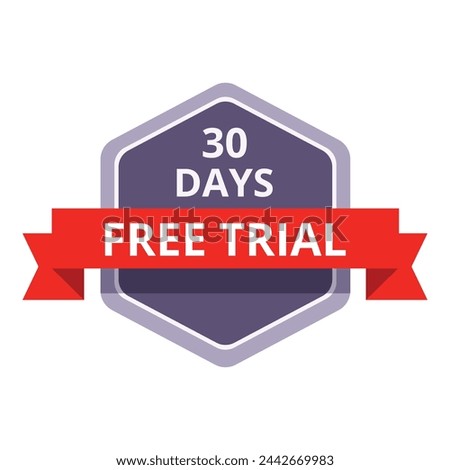 Free trial icon cartoon vector. Software offer sale. Price male grant
