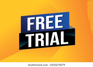 free trial poster banner graphic design icon logo sign symbol social media website coupon


