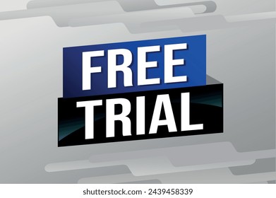 free trial poster banner graphic design icon logo sign symbol social media website coupon

