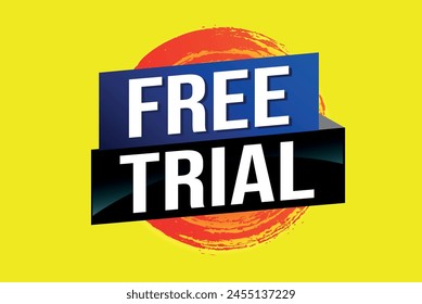 free trial poster banner graphic design icon logo sign symbol social media website coupon

