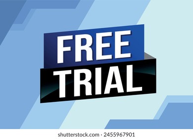 free trial poster banner graphic design icon logo sign symbol social media website coupon

