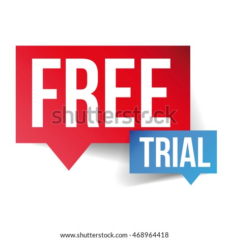 Free Trial speech bubble vector