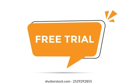 Modelos de banner da Web de avaliação gratuita. Ilustração de vetor