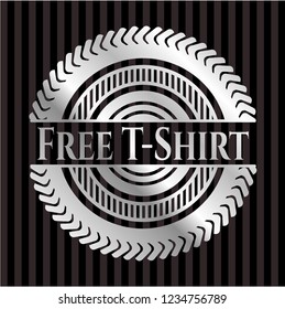 Free T-Shirt silvery shiny emblem