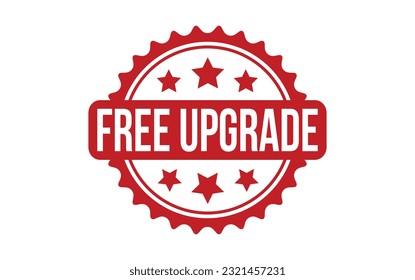 Free Upgrade rubber grunge stamp seal vector