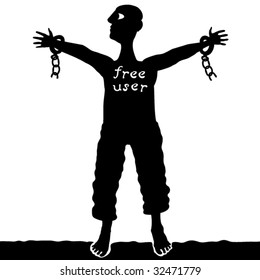 free user black and white