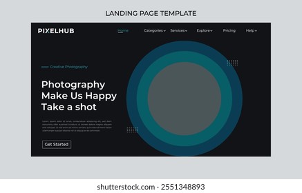 Free Vectoe Web design Landing page template