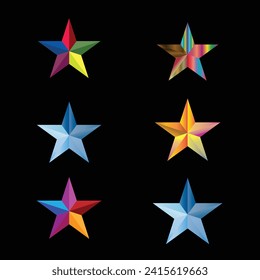 Free vector 3d metal star isolated