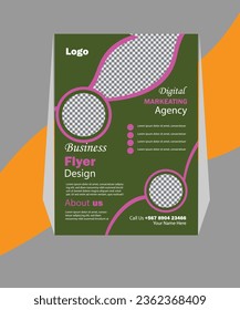 Free vector abstract business flyer Design template 
