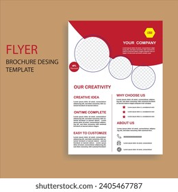 Free vector abstract business flyer template