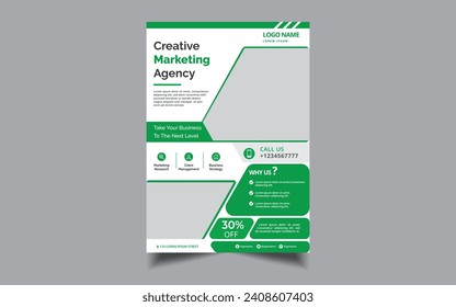 Free vector abstract business flyer template