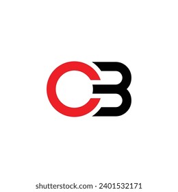 Free vector abstract letter cb or bc logo.