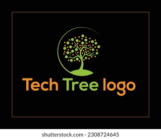 Free vector abstract technology company logo type with Free vector flat technology logo collection