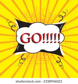 Free vector abstract yellow comic zoom