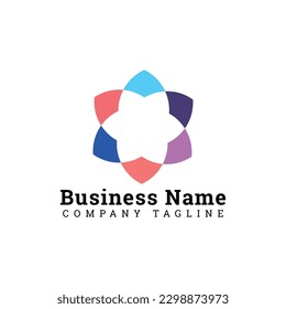 free vector abstractor  company logo design 