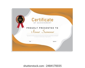 Free vector of achievement certificate design
Creative certificate template 