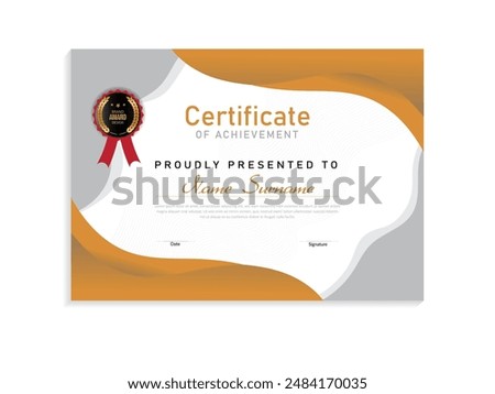 Free vector of achievement certificate design
Creative certificate template 