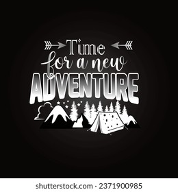 Free vector adventure travel inspiring motivation quotes lettering.